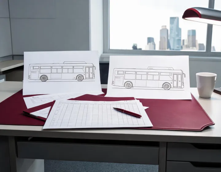 Two city bus quotations compared against one specification ledger